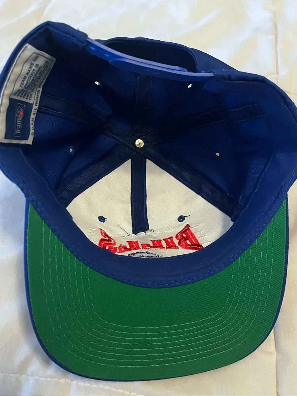 Vintage Youngan NFL Blue Buffalo Bills Logo Snapback Hat